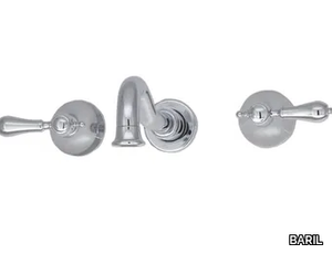 RALPH B18 - Wall-mounted 3 hole washbasin tap with individual rosettes _ BARIL