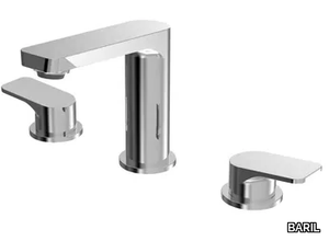 PETITE B04 - 3 hole washbasin tap with pop up waste with individual rosettes _ BARIL