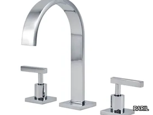 HAÜS-L B28 - 3 hole countertop washbasin tap with individual rosettes _ BARIL