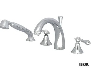 RALPH B18 - 4 hole deck mounted bathtub tap with individual rosettes _ BARIL