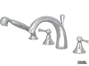 TRAD B19 - Deck mounted 4 hole bathtub tap with individual rosettes _ BARIL