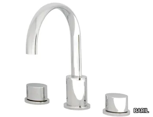 OVAL B14 - 3 hole countertop washbasin tap with pop up waste _ BARIL