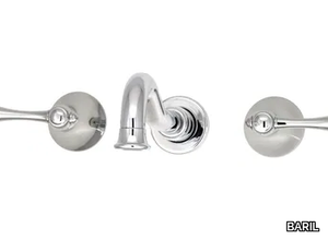 TRAD B19 - 3 hole wall-mounted washbasin tap with individual rosettes _ BARIL