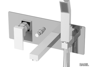 REC B05 - 4 hole wall-mounted bathtub mixer with hand shower _ BARIL