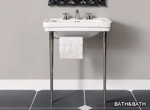 DESDEMONA - Console washbasin with towel rail _ BATH&BATH