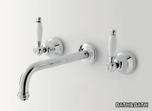 ALDEN - 3 hole wall-mounted washbasin tap _ BATH&BATH