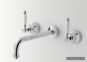 DOVER - 3 hole wall-mounted washbasin tap _ BATH&BATH