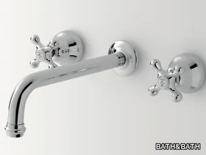 DOVER - 3 hole wall-mounted washbasin tap _ BATH&BATH