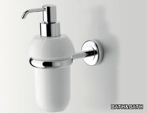 CIRCLE - Wall-mounted ceramic Bathroom soap dispenser _ BATH&BATH