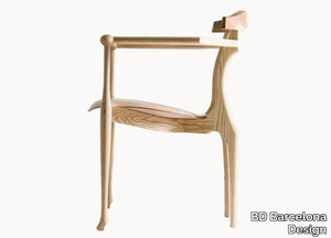 GAULINO - Ash chair with armrests _ BD Barcelona Design