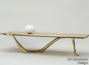 LEDA - Low brass coffee table _ BD Barcelona Design