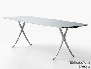 TABLE B 90 - ALUMINIUM - Rectangular aluminium table _ BD Barcelona Design