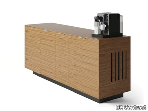 CREDENZA - Wooden office storage unit with hinged doors _ BK Contract