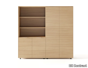 CREDENZA - Freestanding wooden office shelving _ BK Contract