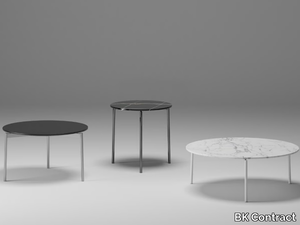 OVERLAY - Round wood veneer coffee table _ BK Contract