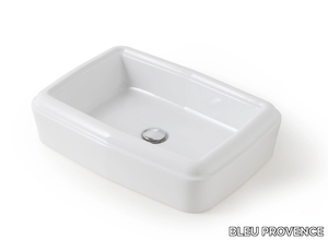 SO FIFTIES - Countertop rectangular washbasin _ BLEU PROVENCE