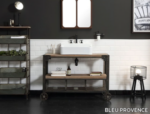 INDUSTRIALIS - Countertop rectangular washbasin _ BLEU PROVENCE