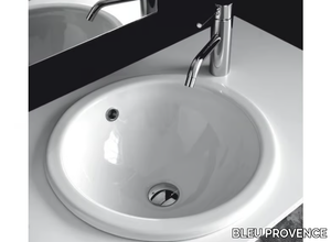 BP002-BP003 - Inset round ceramic washbasin _ BLEU PROVENCE