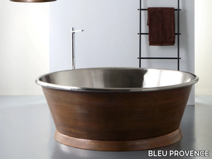 CIRCLE - Round copper bathtub _ BLEU PROVENCE