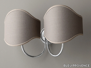 WALL LAMP DOUBLE ROUND SIDE - Fabric wall lamp for bathroom _ BLEU PROVENCE