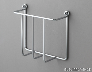 AB221 - Brass magazine rack / towel rack _ BLEU PROVENCE