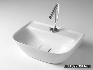 BACK SOUL 650 - Rectangular single ceramic washbasin _ BLEU PROVENCE