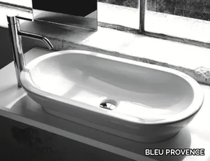 BP031 - Countertop oval ceramic washbasin _ BLEU PROVENCE