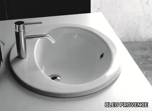 BP014 - Oval inset ceramic washbasin _ BLEU PROVENCE