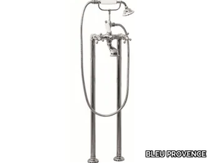 RV111 - Floor standing brass bathtub tap with hand shower _ BLEU PROVENCE