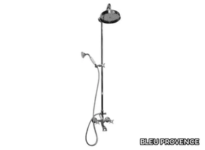 RV113 - Brass bathtub tap with hand shower with overhead shower _ BLEU PROVENCE