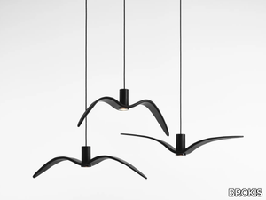 NIGHT BIRDS EXTERIOR - LED glass outdoor pendant lamp _ BROKIS