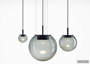 ORBIS - Blown glass pendant lamp _ BROKIS