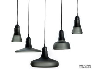 SHADOWS XL - Dimmable blown glass pendant lamp _ BROKIS