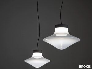 TROTTOLA - LED opal glass pendant lamp _ BROKIS