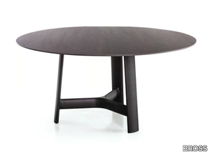 RIVER - Round wooden table _ BROSS