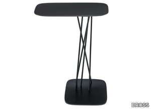 MIKA - Rectangular Fenix-NTM® high side table with metal base _ BROSS