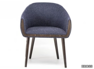 GINEVRA - Upholstered fabric easy chair with armrests _ BROSS