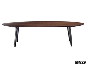 ADEMAR - Oval solid wood coffee table _ BROSS