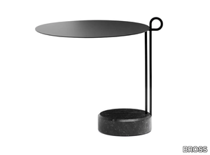 LOOP COFFEE - Round metal side table _ BROSS