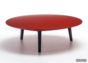 ADEMAR - Low round wooden coffee table _ BROSS