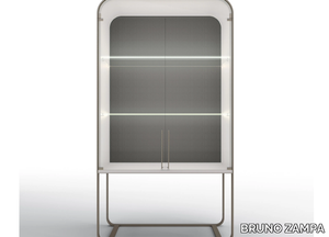 ESTELLE - Metal display cabinet with integrated lighting _ BRUNO ZAMPA