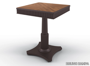 HECTOR - Square solid wood table _ BRUNO ZAMPA