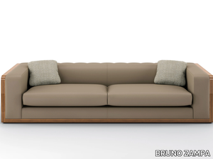 VERTIGO - 4 seater leather sofa _ BRUNO ZAMPA