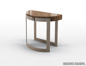 OLIVER - Steel coffee table and walnut top _ BRUNO ZAMPA