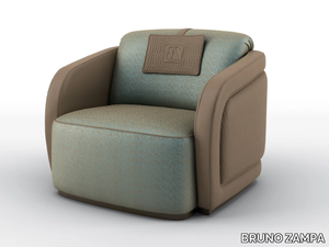 IPAZIA - Fabric armchair with armrests _ BRUNO ZAMPA