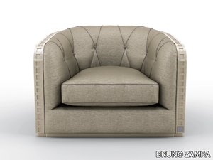 BAUHAUS - Fabric armchair with armrests _ BRUNO ZAMPA