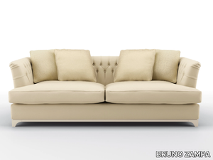 DAVIS - 3 seater tufted leather sofa _ BRUNO ZAMPA