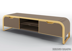 FIORILE - Low TV cabinet with drawers _ BRUNO ZAMPA