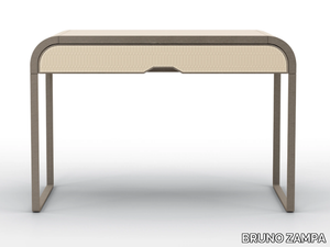 LUCINDA - Plywood console and metal base _ BRUNO ZAMPA