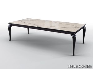 MANHATTAN - Extending rectangular walnut table _ BRUNO ZAMPA